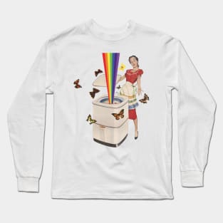 Rainbow Washing Machine Long Sleeve T-Shirt